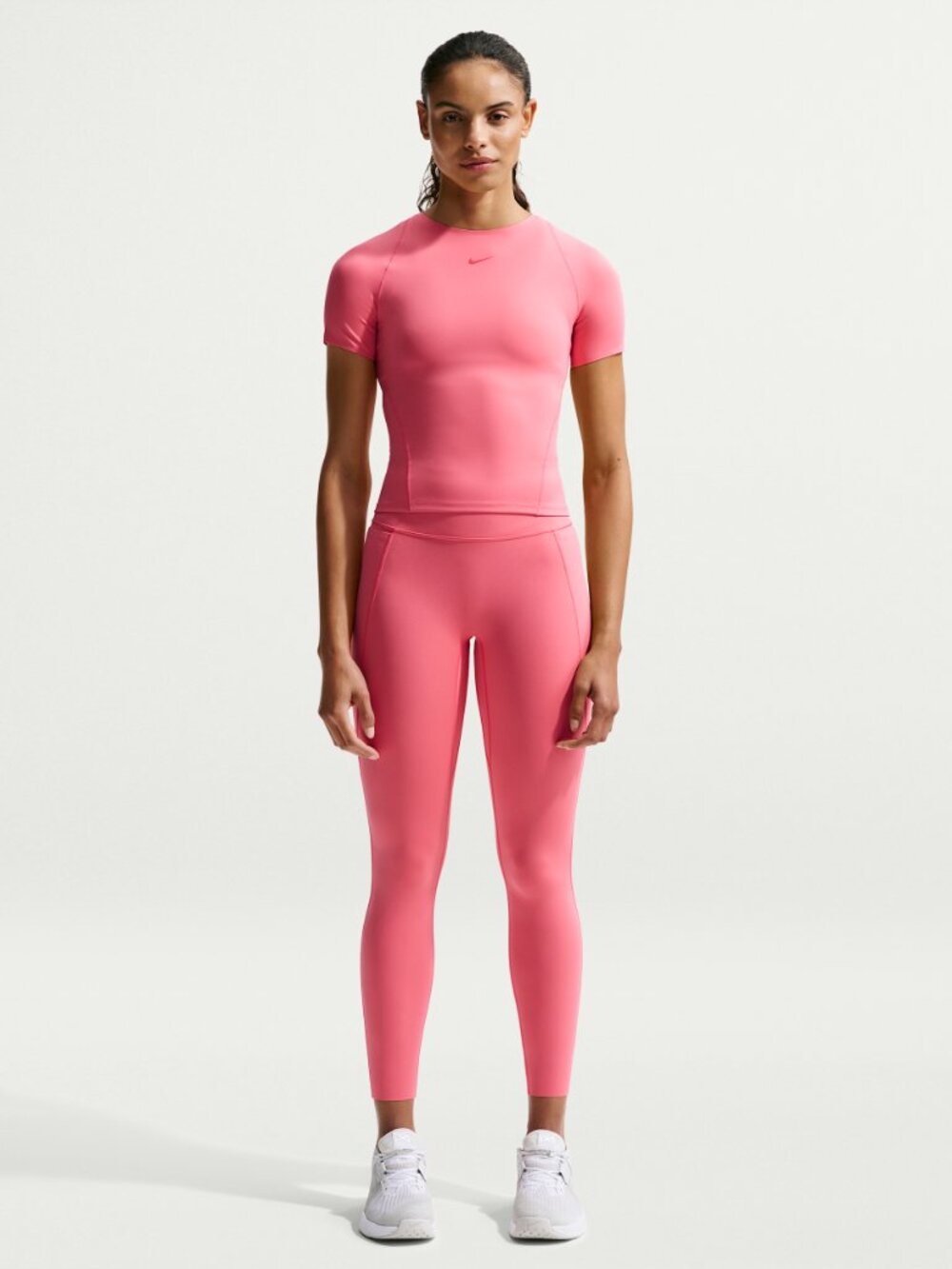 Nike Universa High Waisted 7/8 Leggings w/ Pockets Coral Pink Women's Size Large